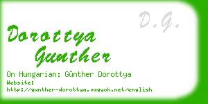 dorottya gunther business card